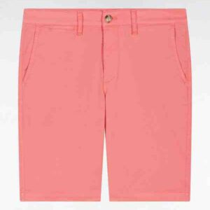 Bermuda chino EDEN PARK en coton stretch rose saumon 05VU