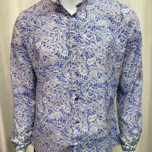 Chemise cintrée NUMEROLOGIE PETER 100% coton 05V4