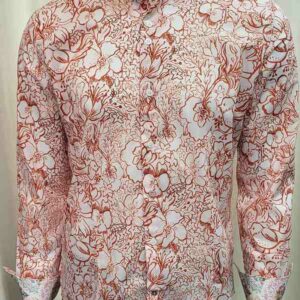 Chemise cintrée NUMEROLOGIE PHILEAS 100% coton 05UX