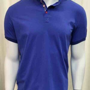 Polo manches courtes 100% coton doux Marine De Savoie 05VD