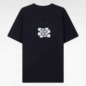 T-shirt EDEN PARK en coton marine broderie multicolore coupe décontractée 05XL