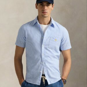 Chemise Ralph Lauren en seersucker Custom Fit 061U