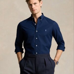 Chemise cintrée Ralph Lauren en popeline stretch 061W