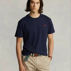 T-shirt RALPH LAUREN col rond jersey coupe ajustée 061A