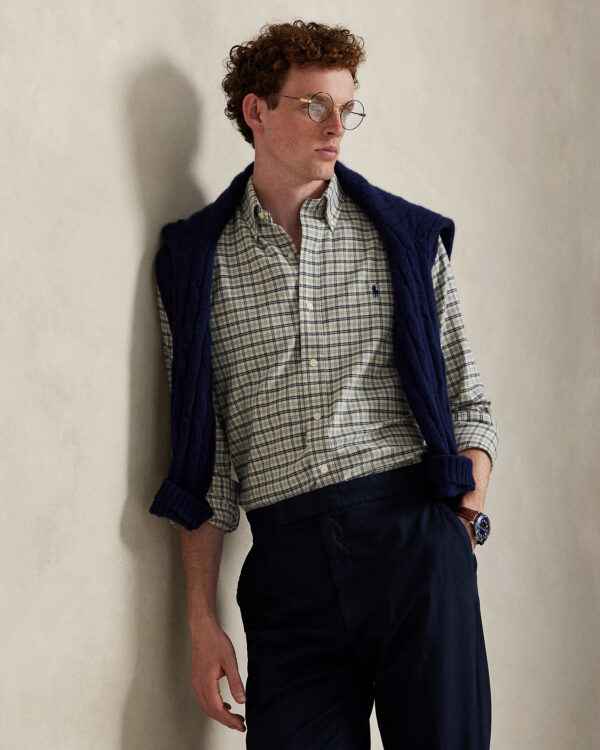 Chemise écossaise RALPH LAUREN  Custom Fit en sergé 06B6