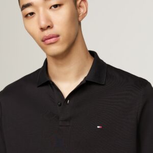 Polo TH coupe standard en coton manches longues 066F