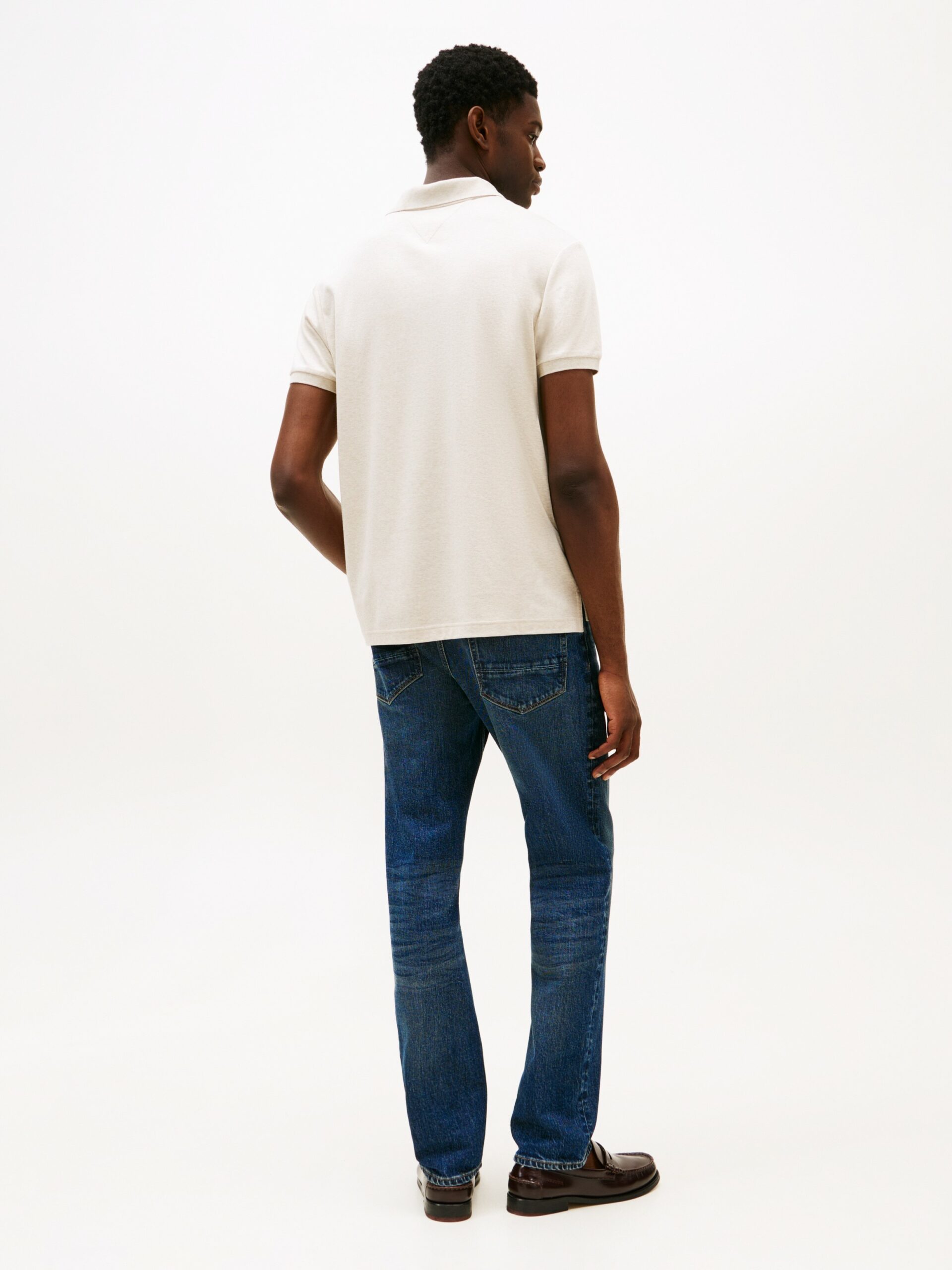 Polo TH coupe standard en maille interlock à drapeau brodé 065P – Image 2