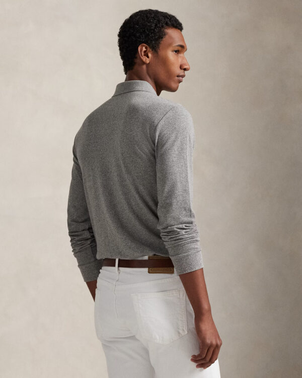 Polo cintré RALPH LAUREN à manches longues piqué 06AD – Image 3