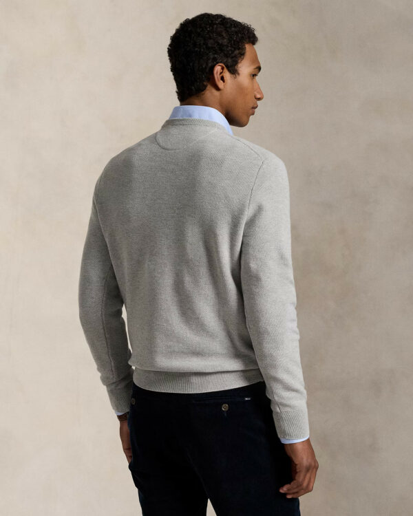 Pull à col rond RALPH LAUREN en coton piqué 06BP – Image 3