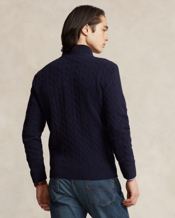 Pull à torsades RALPH LAUREN en laine et cachemire 06BM – Image 3