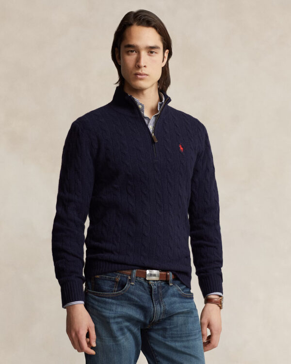 Pull à torsades RALPH LAUREN en laine et cachemire 06BM – Image 2