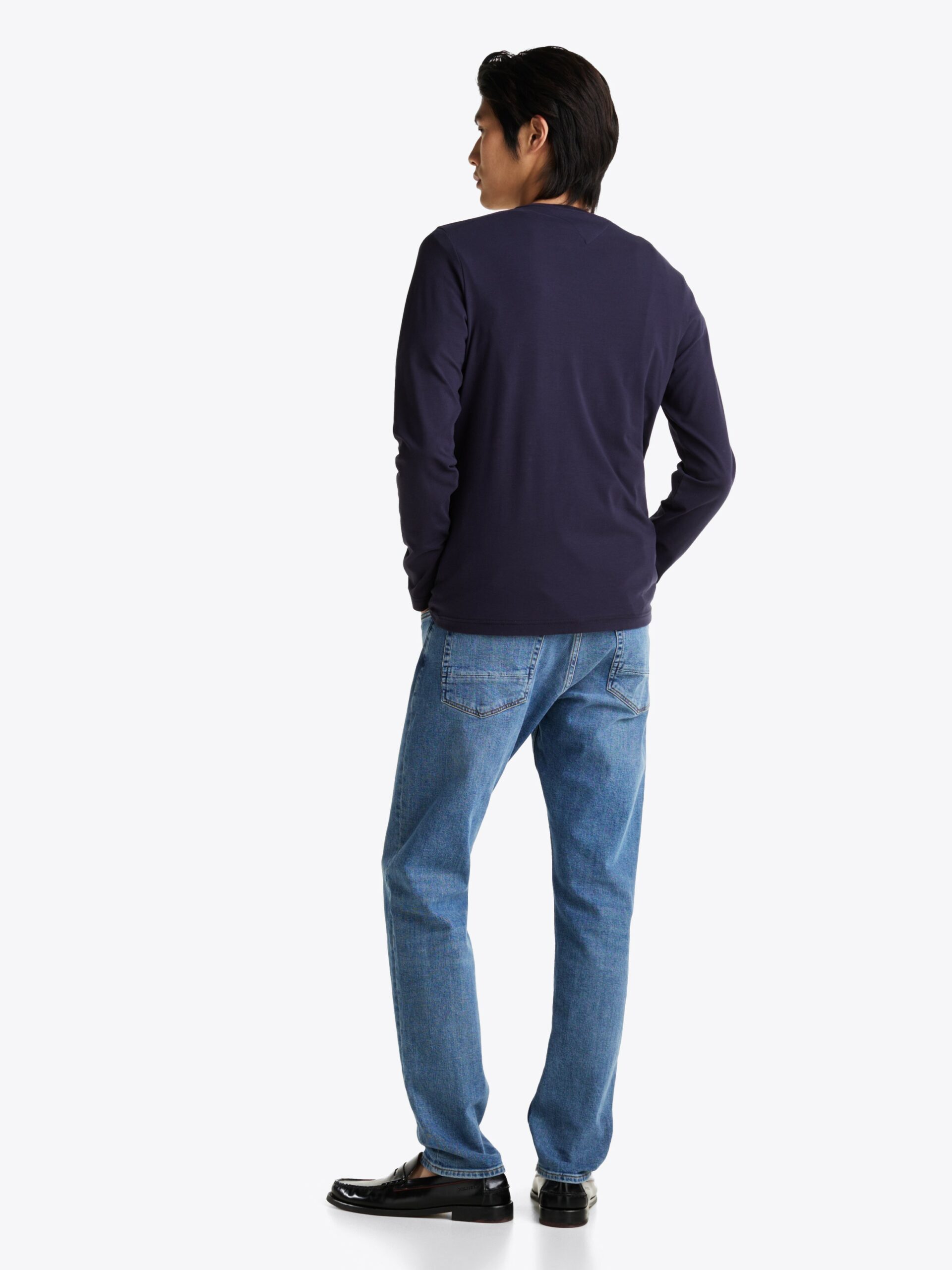 T-shirt TH ajusté en jersey à manches longues 066P – Image 3