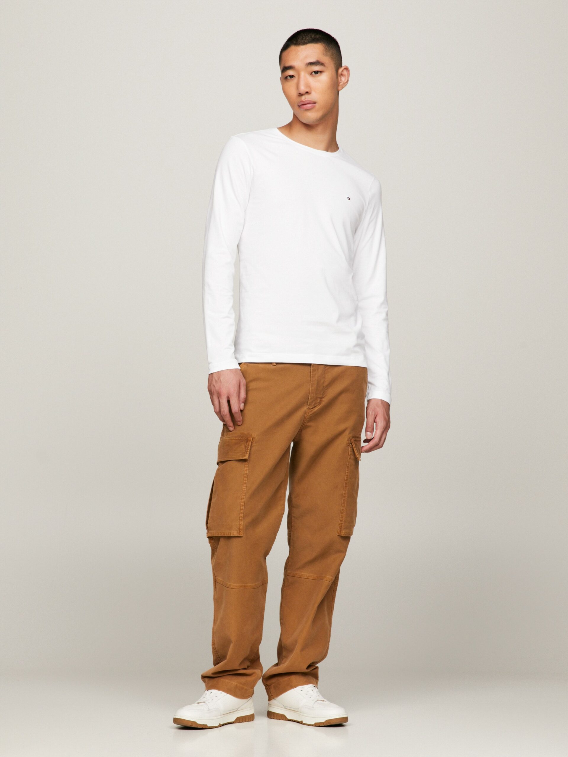 T-shirt TH ajusté en jersey à manches longues 066Q