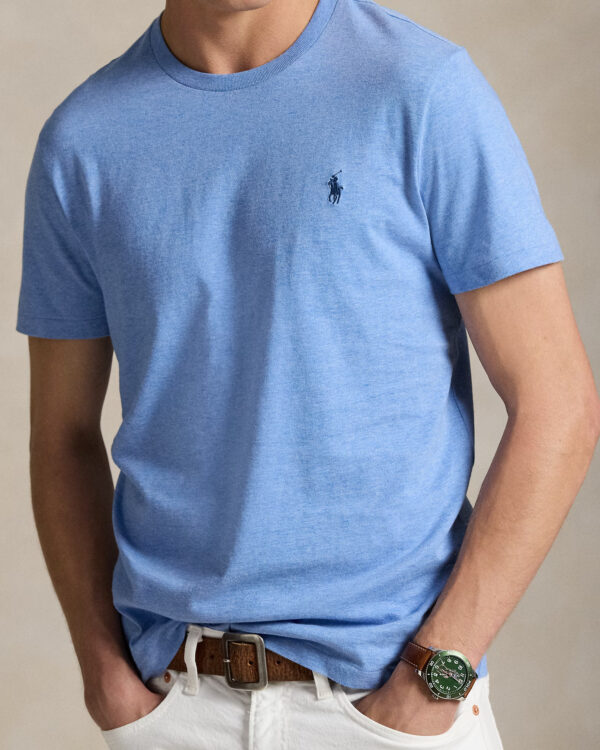 T-shirt à col rond Custom Slim Fit 06AT – Image 2