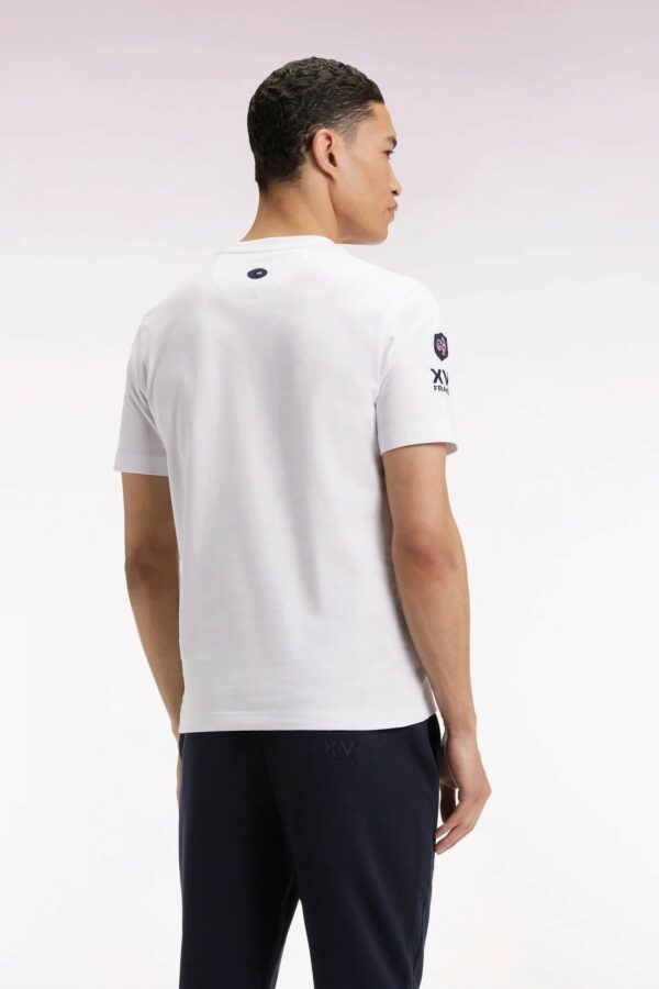 T-shirt à manches EDEN PARK courtes blanc sérigraphie XV de France 069R – Image 3