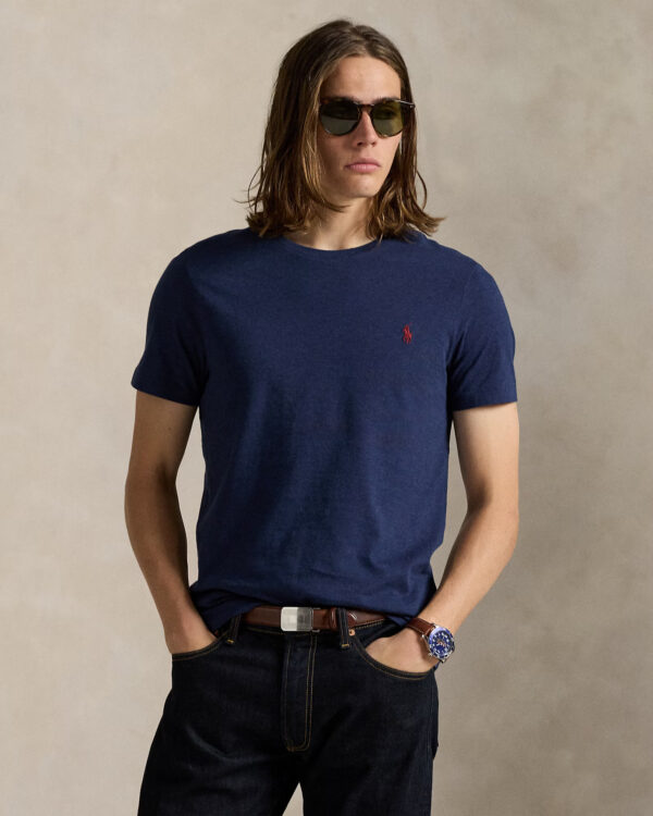T-shirt col rond en jersey coupe ajustée 06AU – Image 2