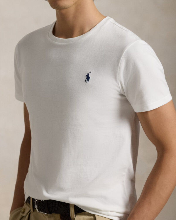 T-shirt RALPH LAUREN col rond jersey coupe ajustée 06AQ – Image 2
