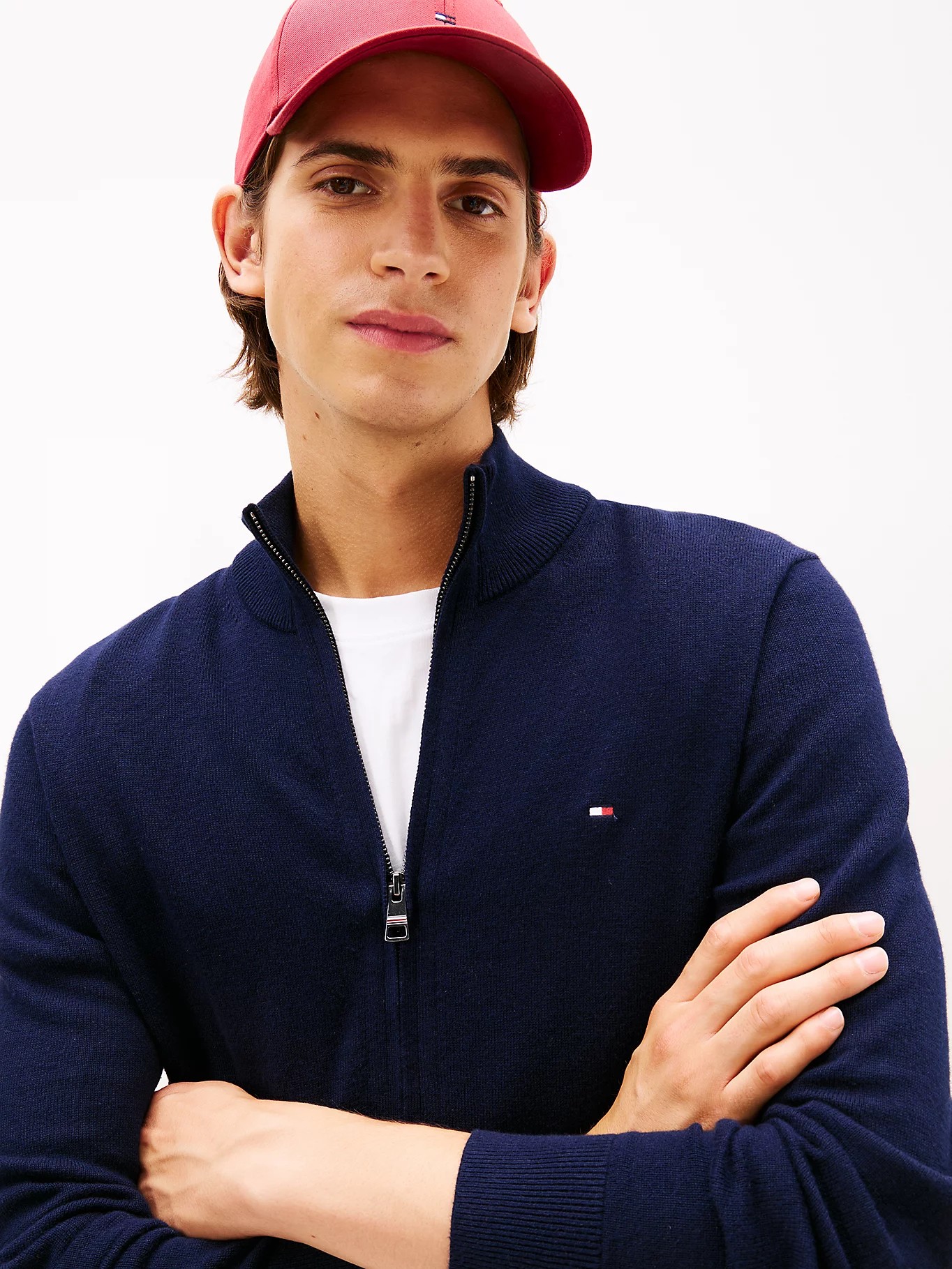 Cardigan zippé TH avec cachemire 065Z – Image 2