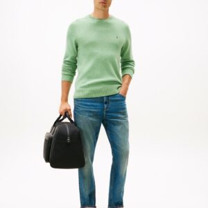 Pull TH en pure laine d'agneau à col ras-du-cou 066H