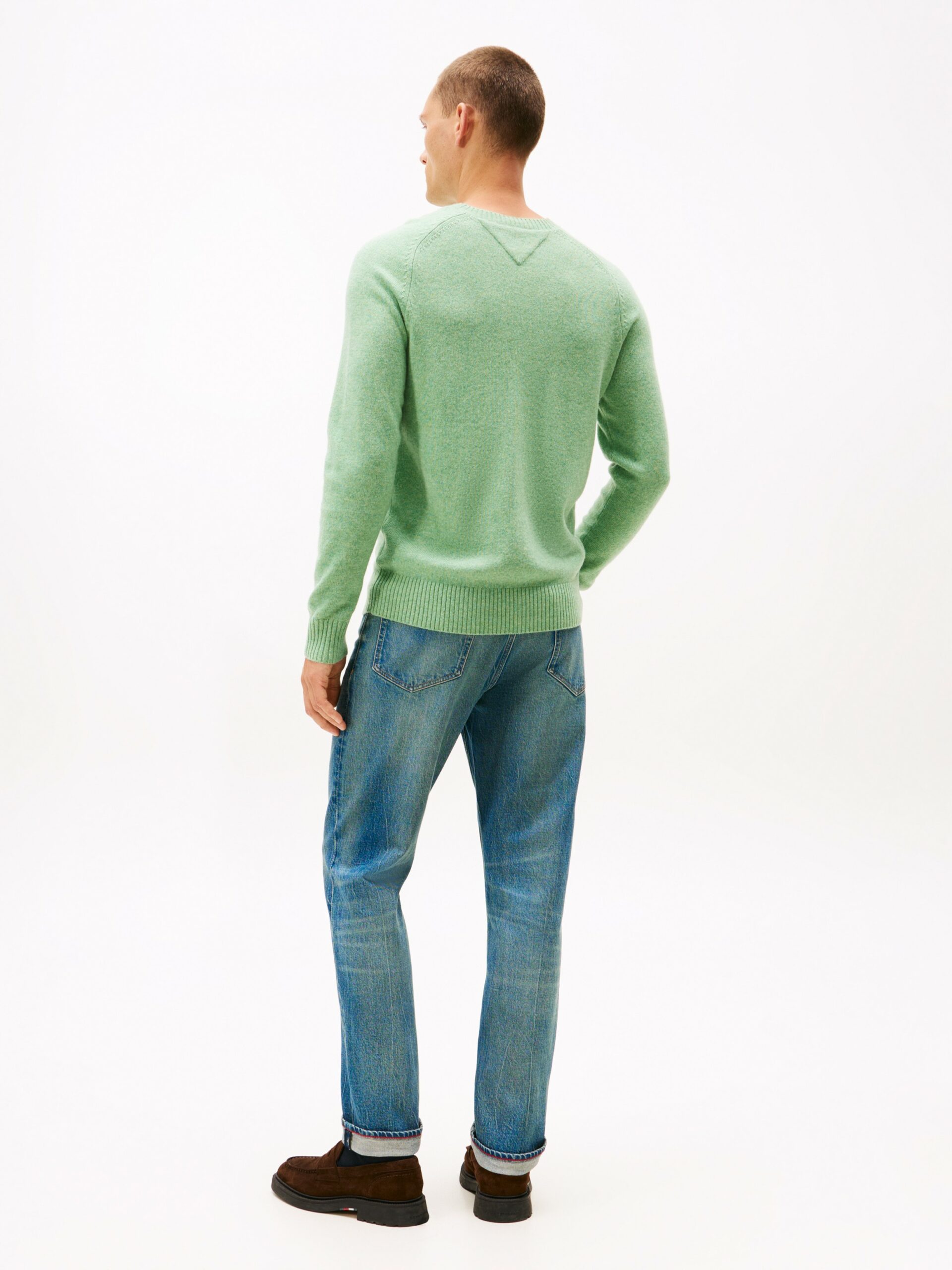 Pull TH en pure laine d'agneau à col ras-du-cou 066H – Image 3