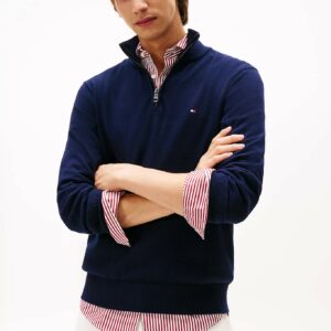 Pull zippé TH avec cachemire 065Y