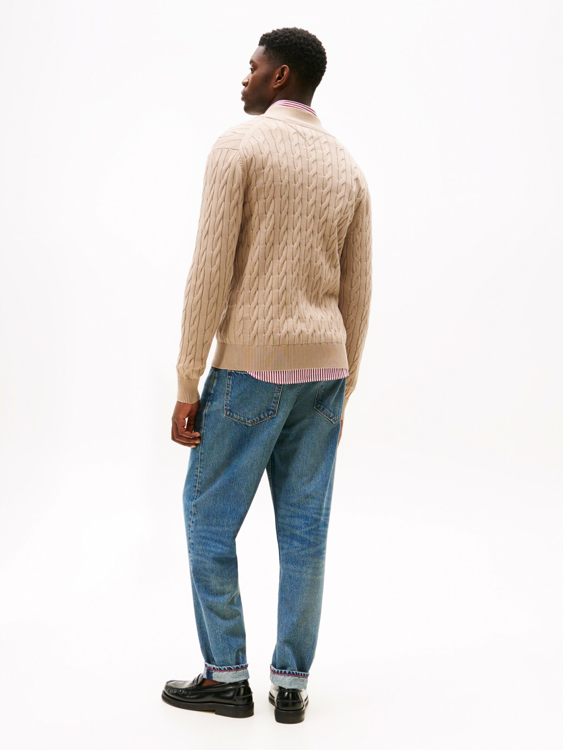 Pull zippé TH en maille torsadée 0663 – Image 4