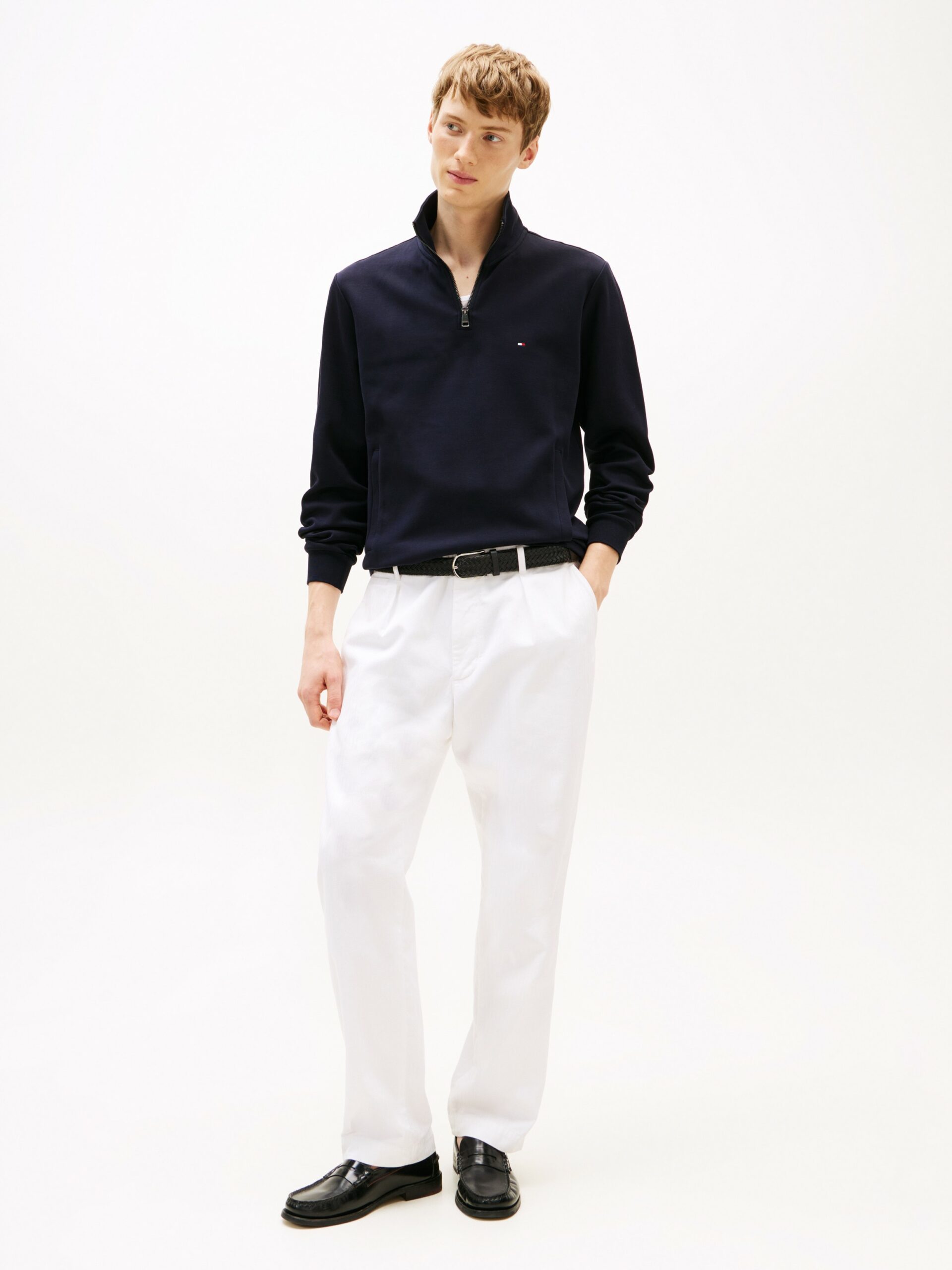 Pull zippé TH performance en maille technique 0664 – Image 2