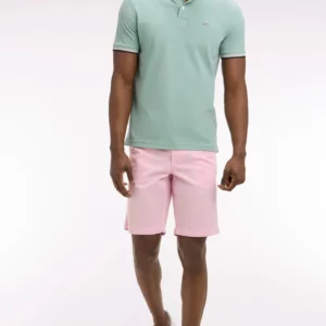 Bermuda chino EDEN PARK en gabardine stretch kaki 06EN