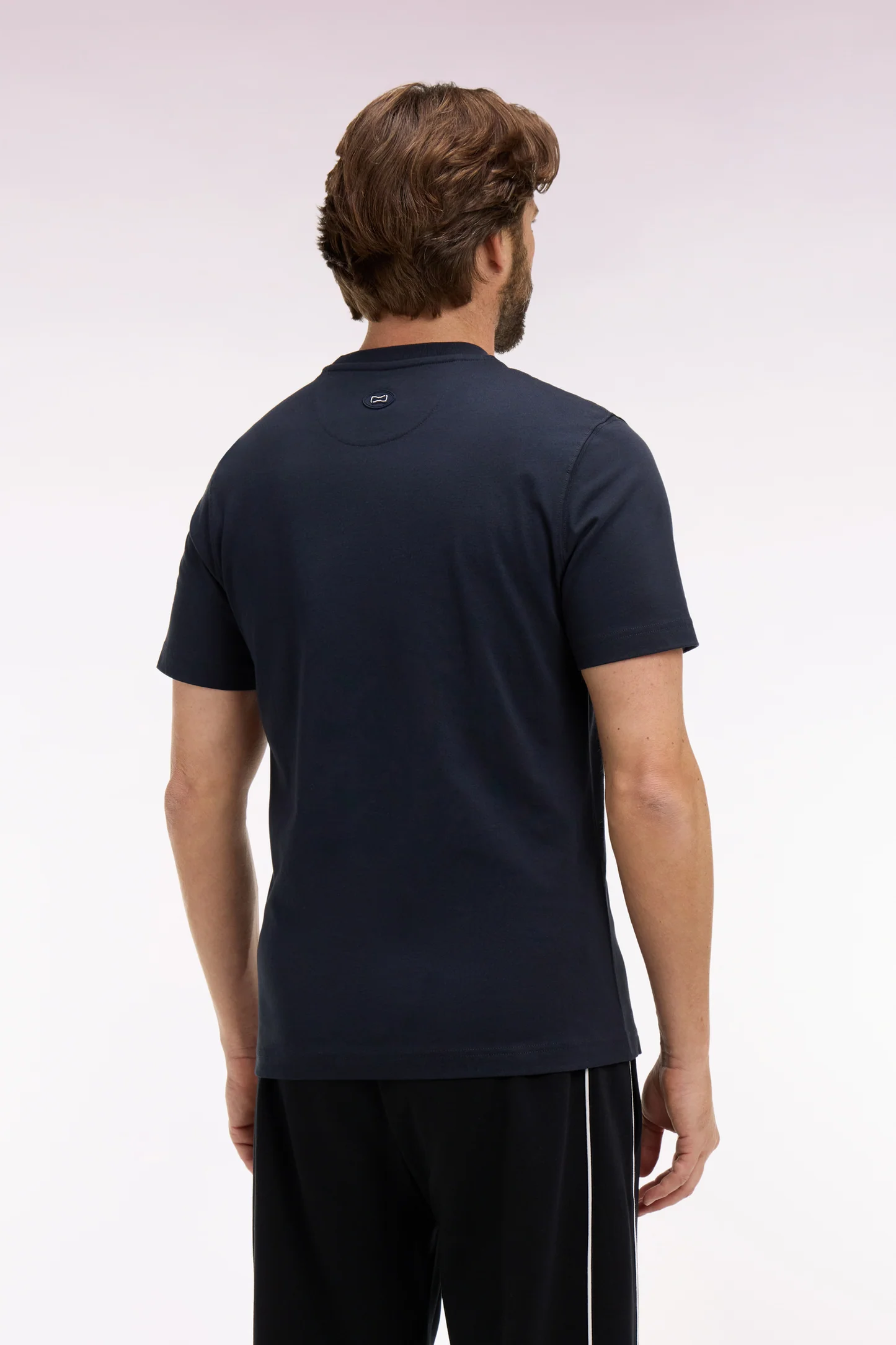 T-shirt EDEN PARK à manches courtes en coton marine sérigraphié 06G5 – Image 4