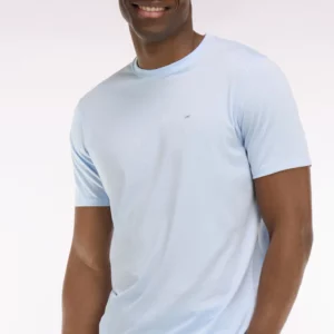 T-shirt à manches courtes en coton Pima ciel 06CF