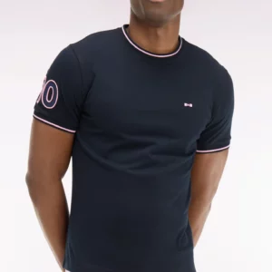 T-shirt à manches courtes en coton marine 06CQ