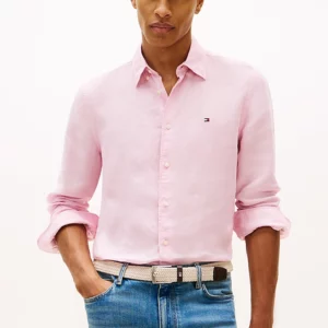 Chemise TH coupe standard en lin délavée 06J9