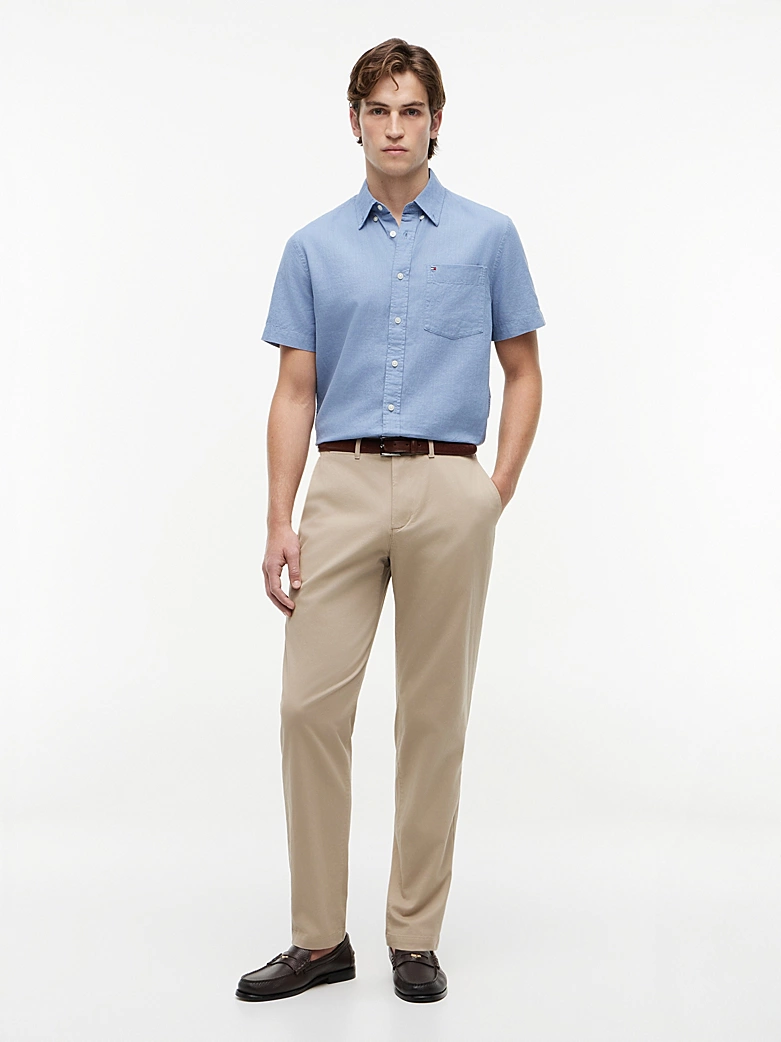 Chino TH à jambe fuselée Harlem en sergé 06HN