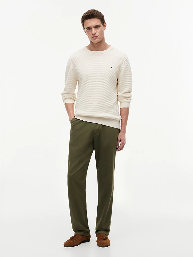 Pull TH structuré tissé teint à col ras-du-cou 06HX – Image 3