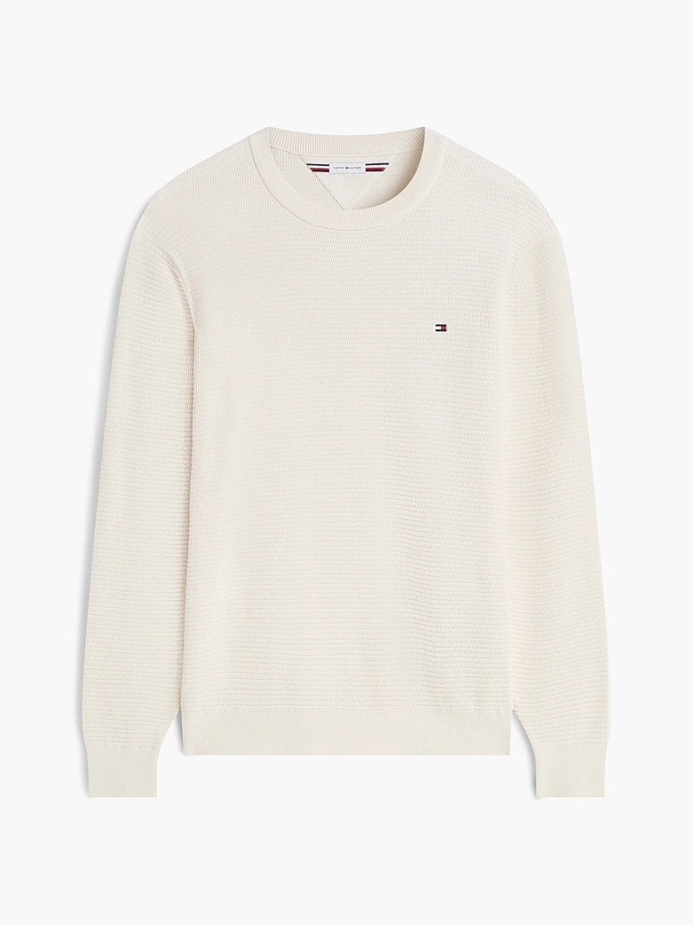 Pull TH structuré tissé teint à col ras-du-cou 06HX – Image 5