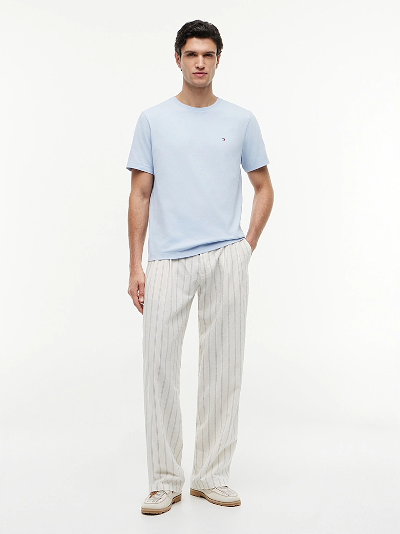 T-shirt TH en jersey col ras-du-cou à drapeau brodé 05ZM – Image 2