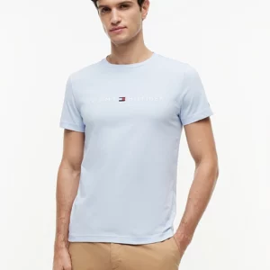 T-shirt slim TH en jersey à logo brodé 06JG