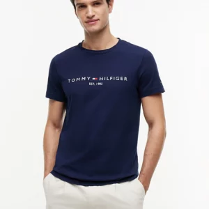 T-shirt slim TH en jersey à logo brodé 06JH