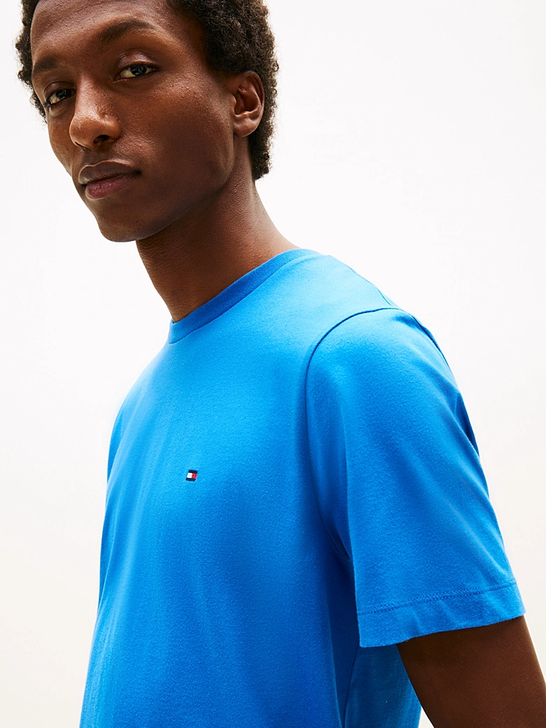 T-shirt th en jersey col ras-du-cou à drapeau brodé 06kb – Image 2