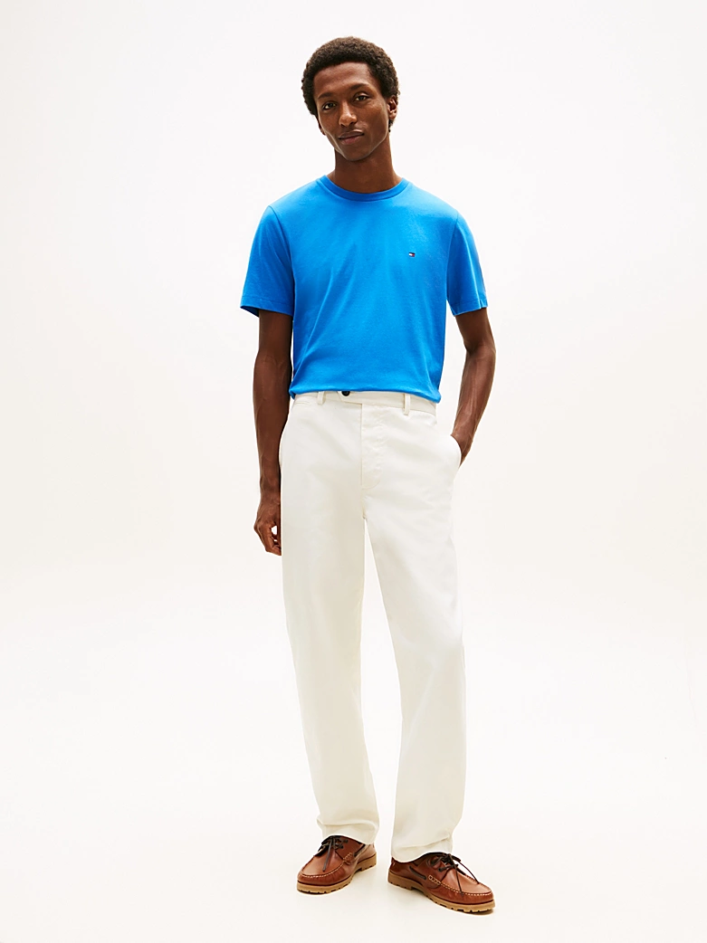 T-shirt th en jersey col ras-du-cou à drapeau brodé 06kb – Image 3