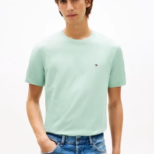 T-shirt th en jersey col ras-du-cou à drapeau brodé 06kd