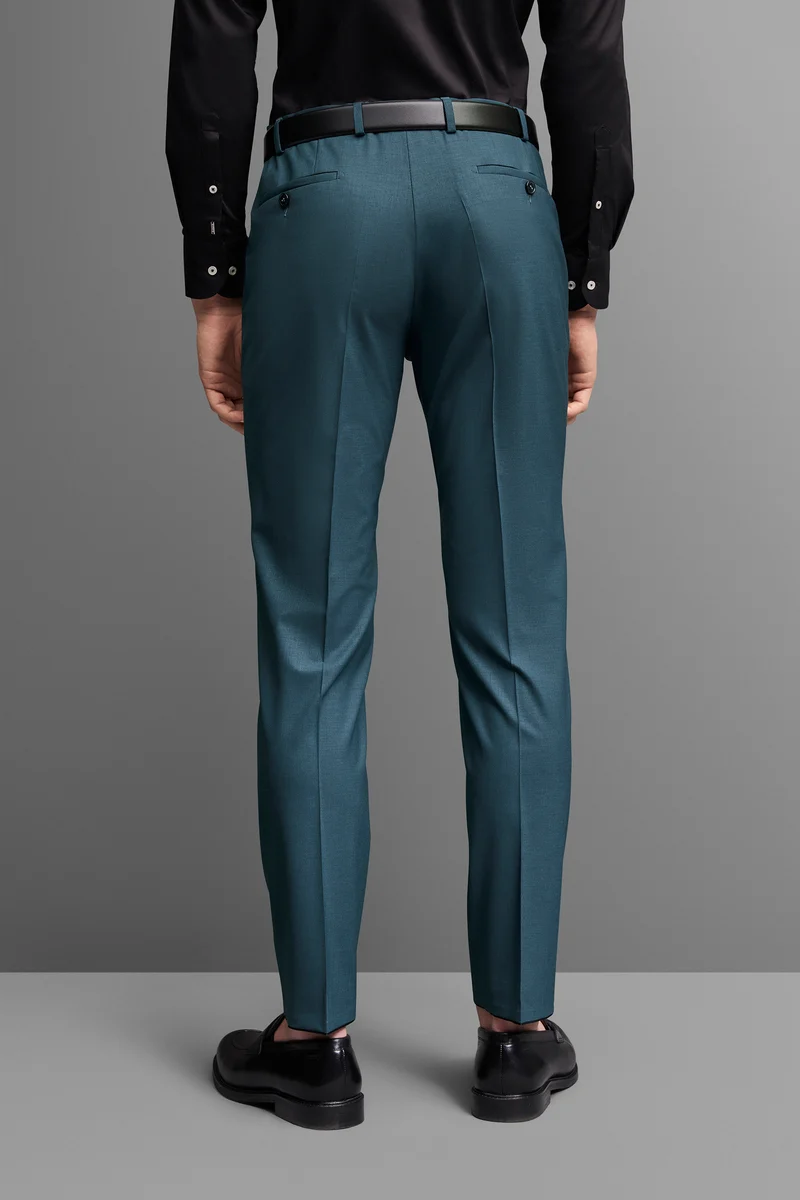 Costume Extra-Slim-Fit avec stretch performant petrole NickNoah – Image 5