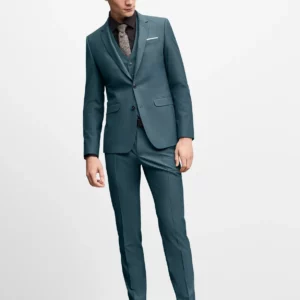Costume Extra-Slim-Fit avec stretch performant petrole NickNoah