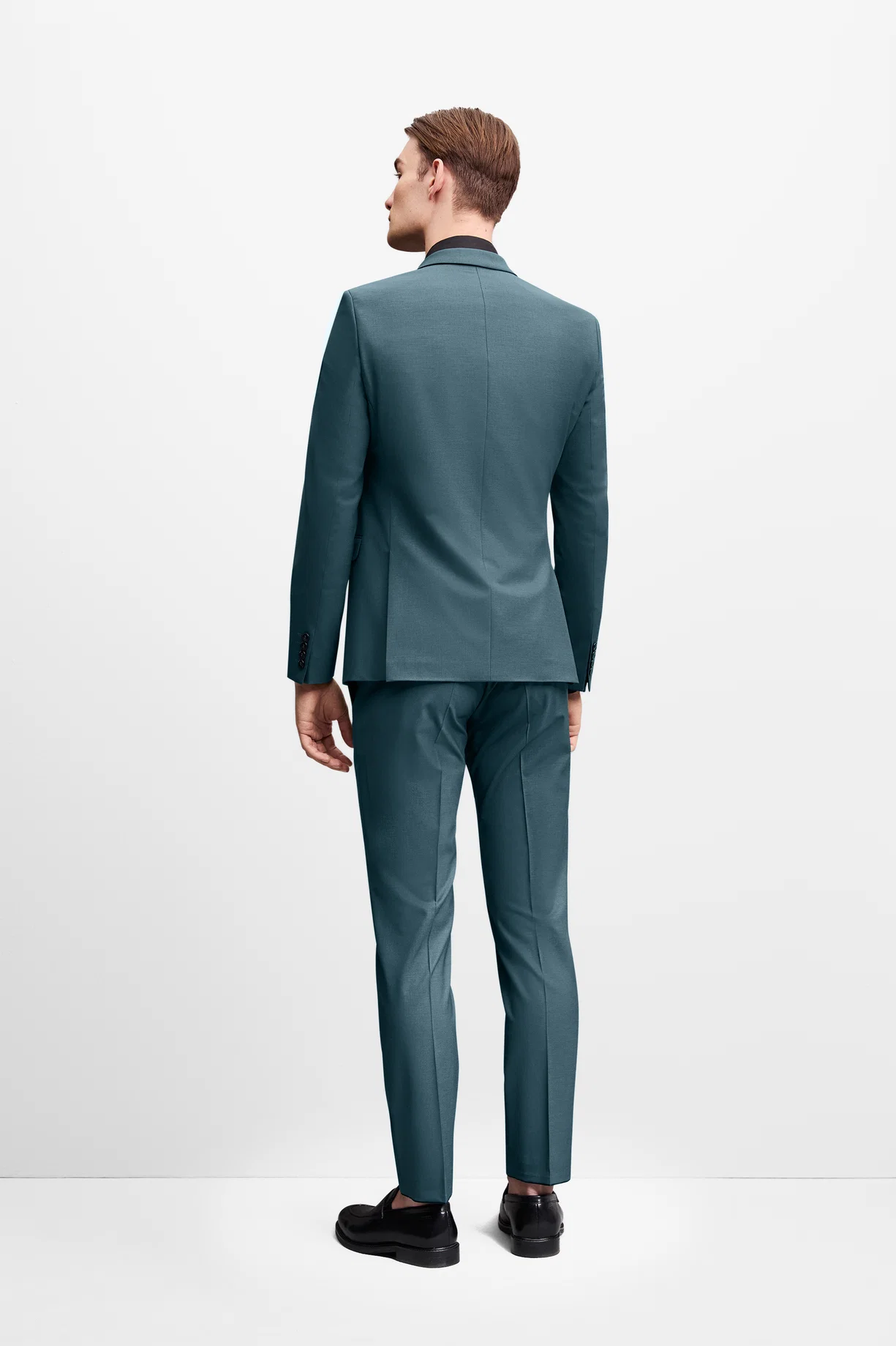 Costume Extra-Slim-Fit avec stretch performant petrole NickNoah – Image 3