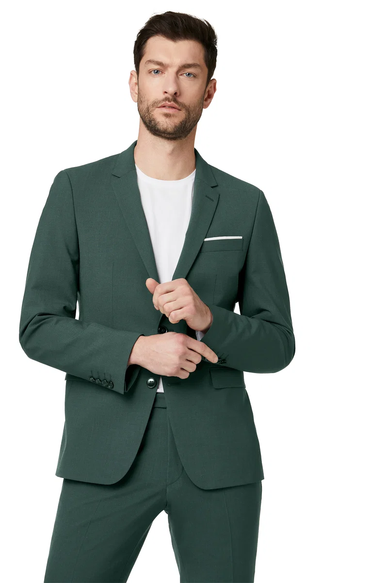 Costume Extra-Slim-Fit avec stretch performant vert sapin Nick-Noah – Image 2