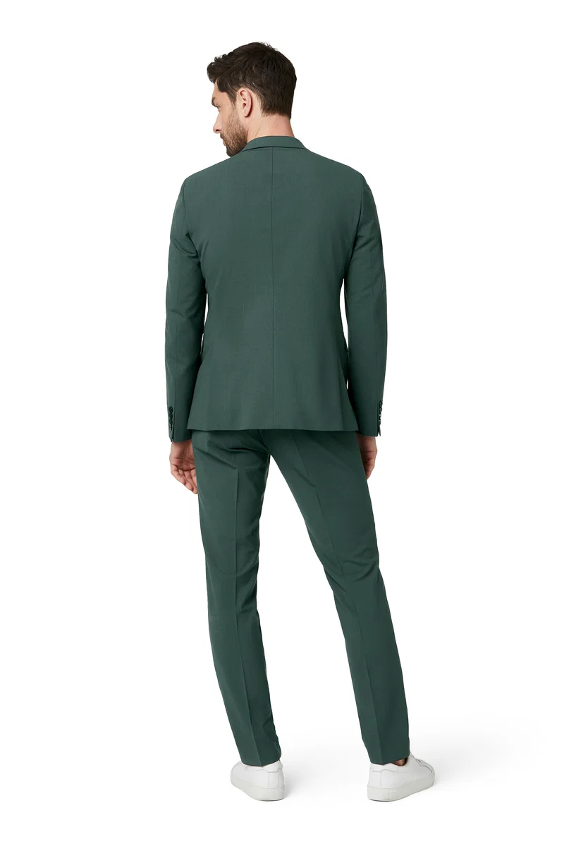 Costume Extra-Slim-Fit avec stretch performant vert sapin Nick-Noah – Image 3