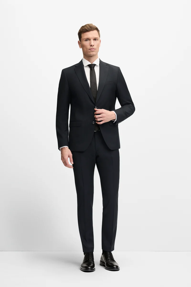 Costume slim en laine vierge avec stretch confortable Alesso-AMFApollo