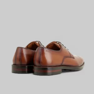 Derby SEAN cognac moderne à lacets au design épuré