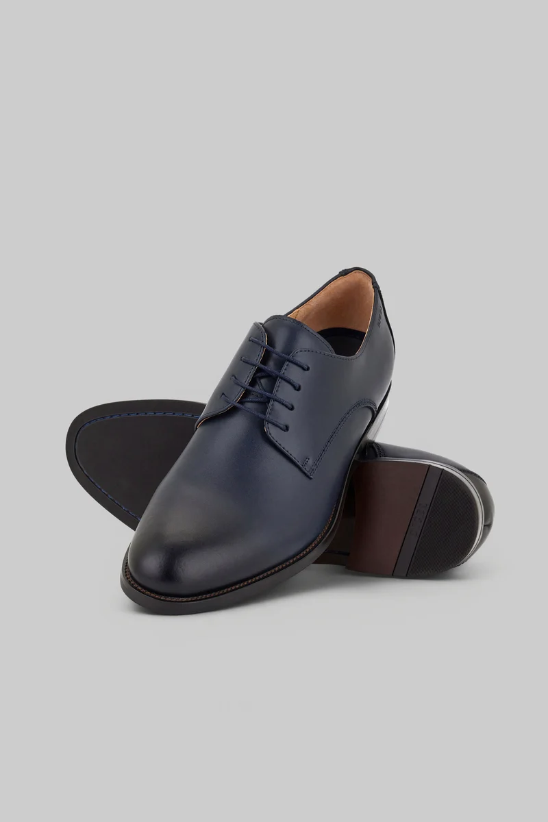 Derby à lacets élégant SEBASTIAN marine au design classique
