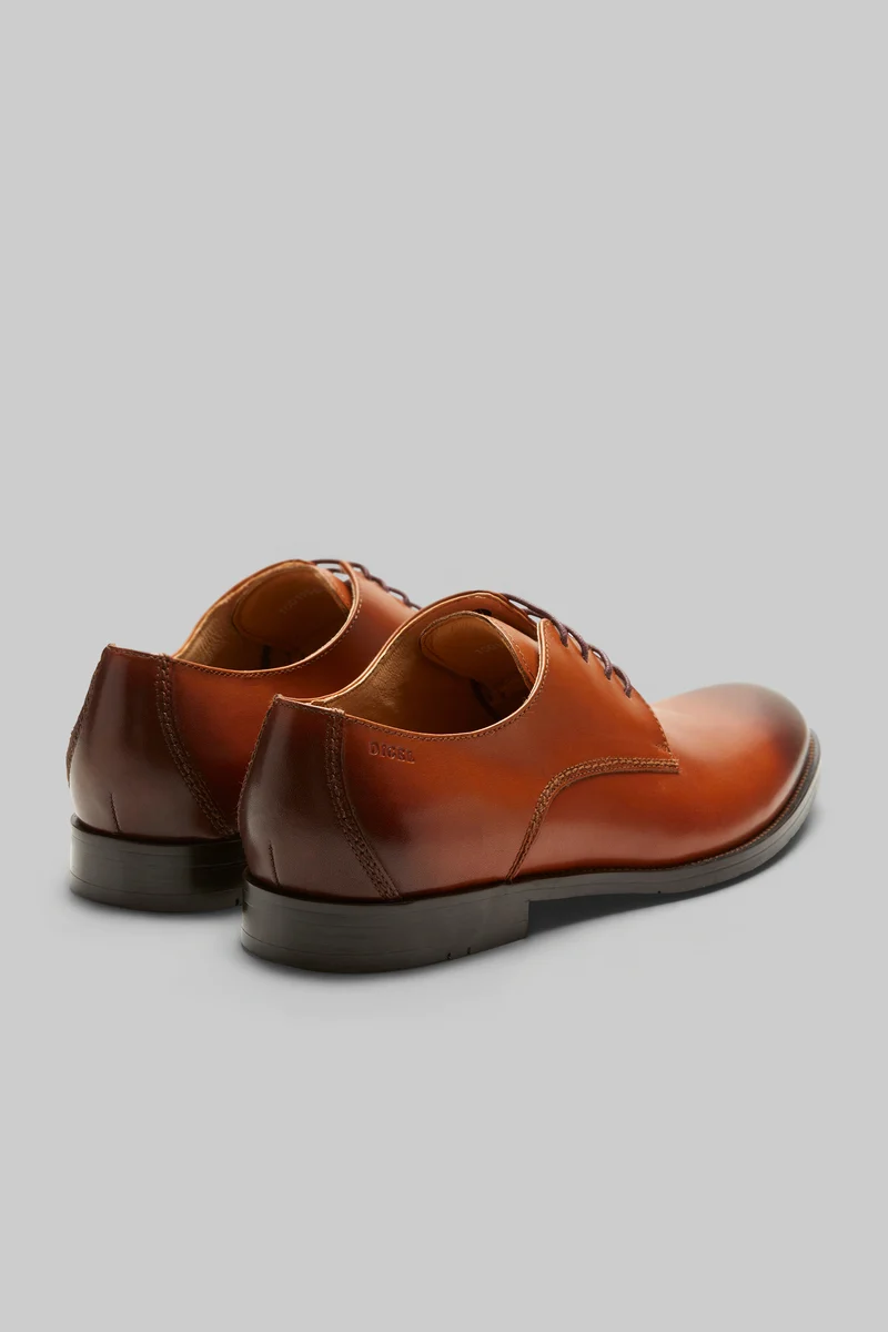 Derby élégant SEBASTIAN cognac à lacets au design classique – Image 2
